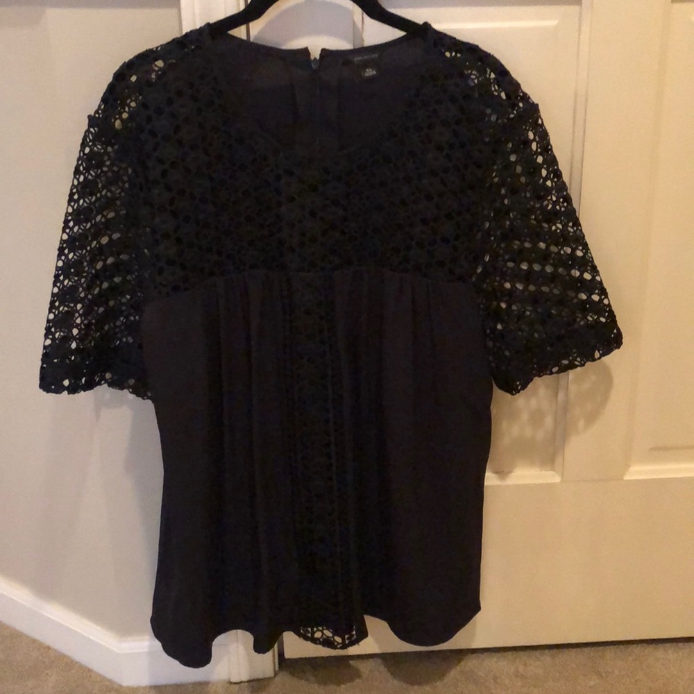 Ann Taylor Short-Sleeve Blouse